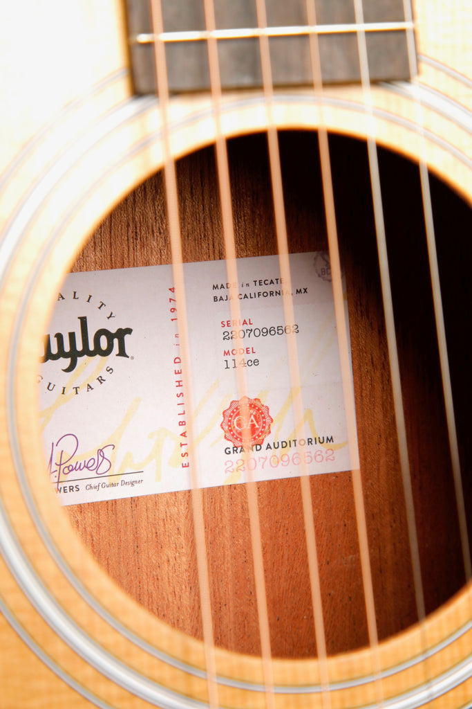 Taylor 114ce Grand Auditorium Acoustic-Electric Guitar