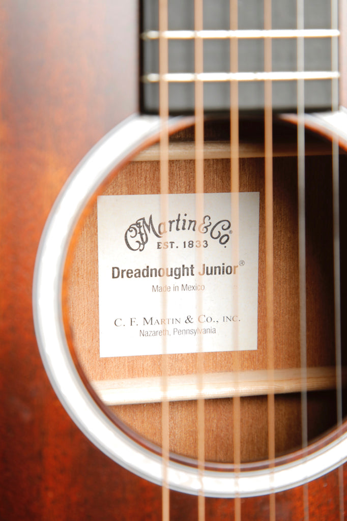 Martin Dreadnought Junior D JR E StreetMaster Acoustic-Electric Guitar w/Case Pre-Owned