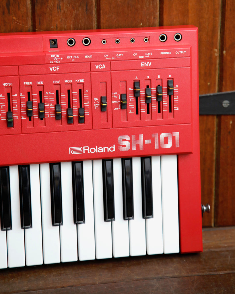 Roland SH-101 Vintage Monophonic Synthesizer w/ MGS-1 Grip Red Pre-Owned