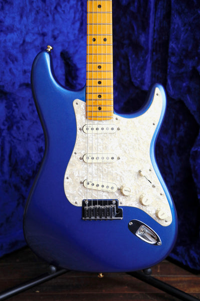 Fender American Ultra Stratocaster Cobra Blue Electric Guitar Pre-Owned