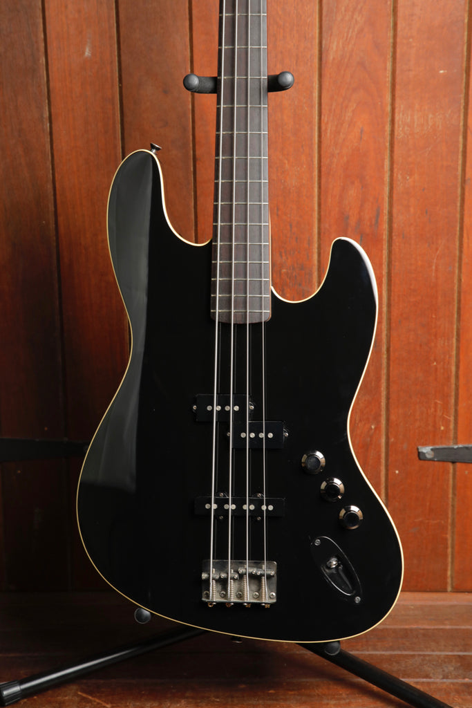 Fender Japan Aerodyne Jazz Bass Black 2015 Pre-Owned