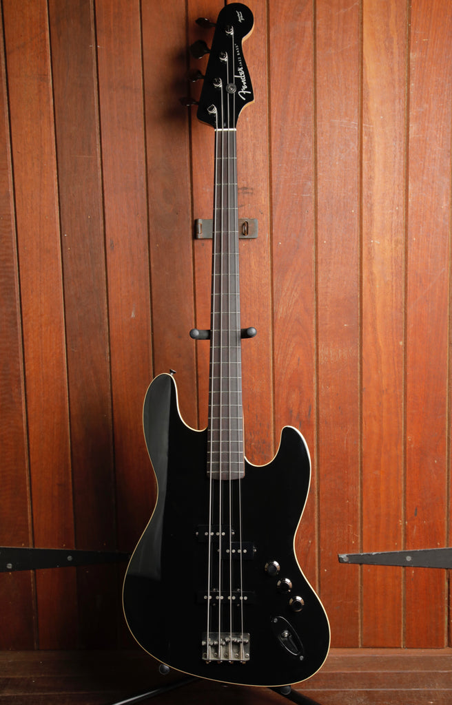Fender Japan Aerodyne Jazz Bass Black 2015 Pre-Owned