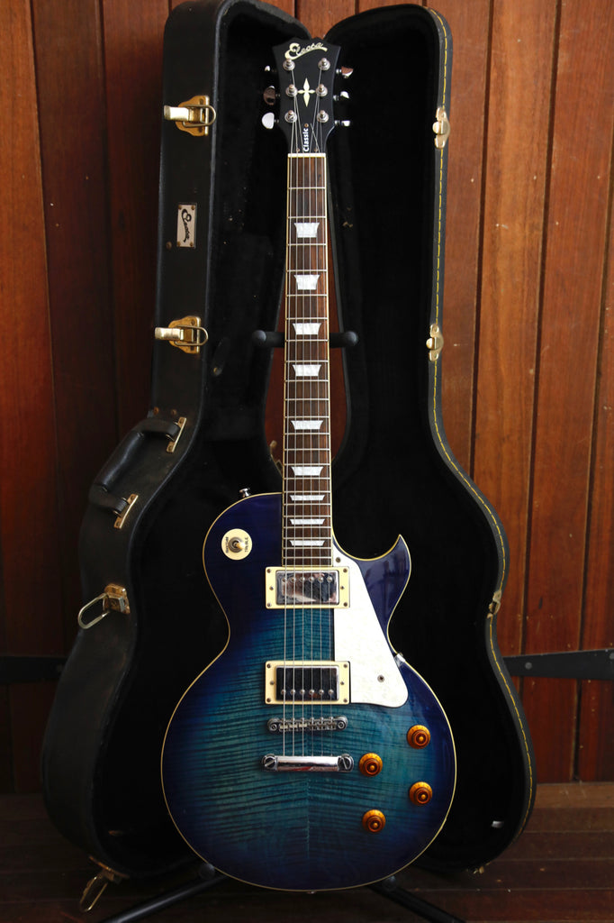 Electa Classic LP-Style Electric Guitar Blue Burst Pre-Owned