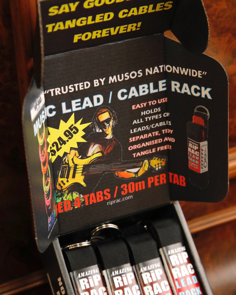 Rip-Rac Lead Rack Storage System - Red 4 Tabs