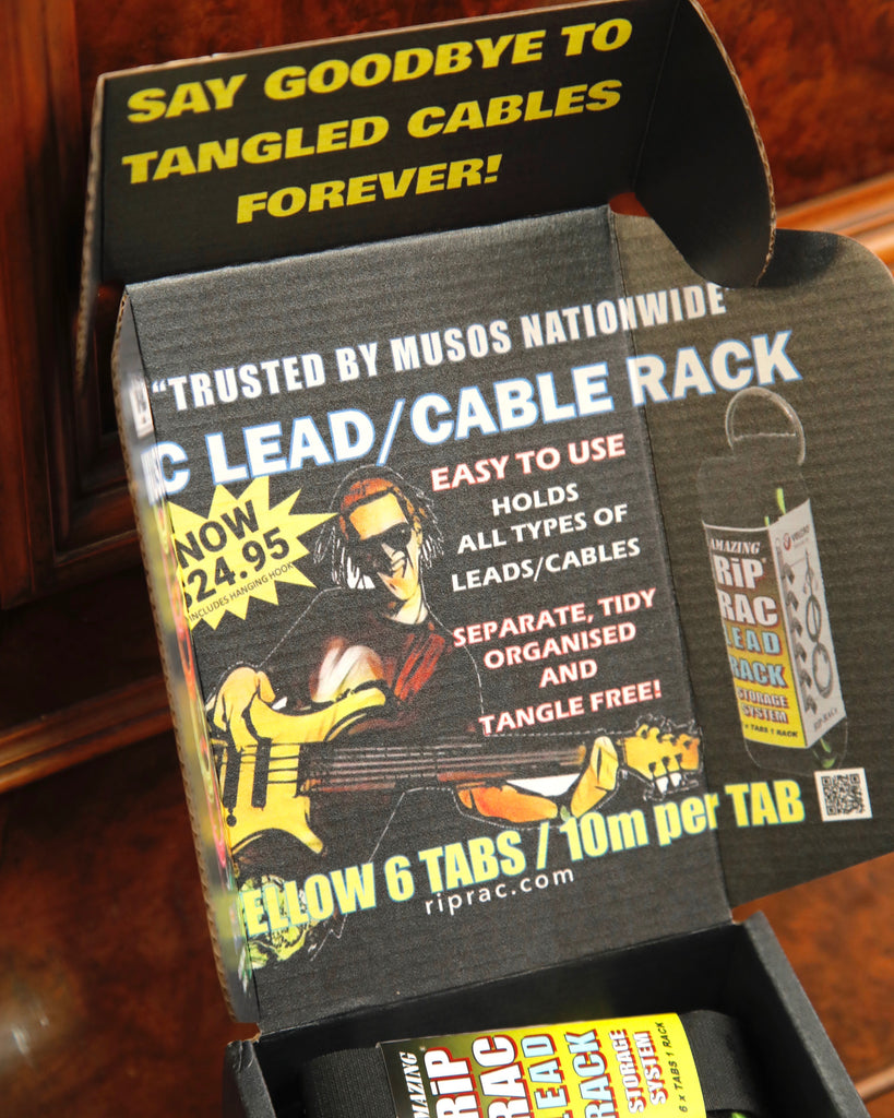 Rip-Rac Lead Rack Storage System - Yellow 6 Tabs