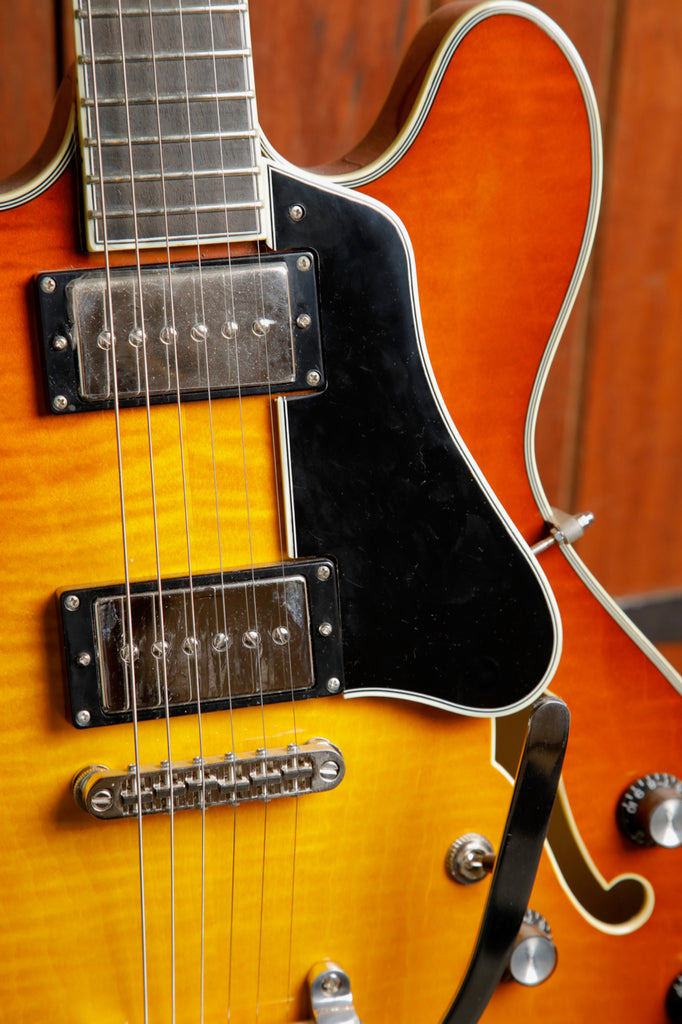 Eastman T486B-GB Gold Burst Semi-Hollow Electric Guitar