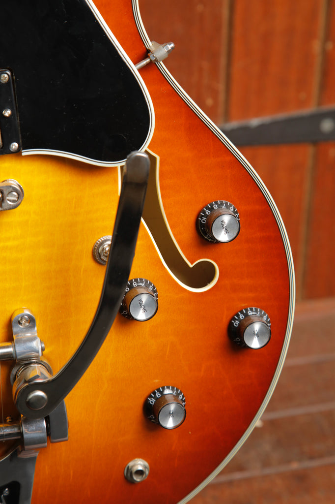 Eastman T486B-GB Gold Burst Semi-Hollow Electric Guitar