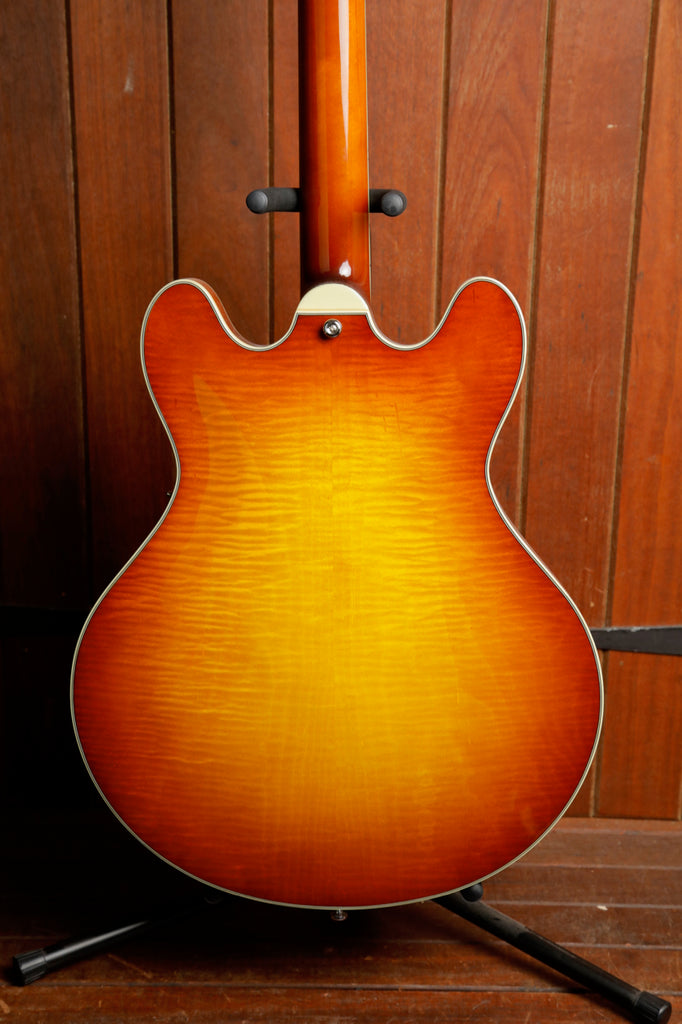 Eastman T486B-GB Gold Burst Semi-Hollow Electric Guitar