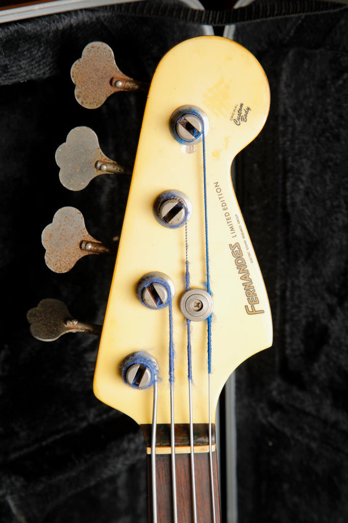 Fernandes JBR-45 1980's J-Bass Guitar Vintage White Pre-Owned