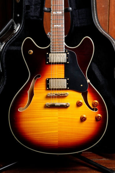 Electra Jazz Semi-Hollow Sunburst Electric Guitar Pre-Owned