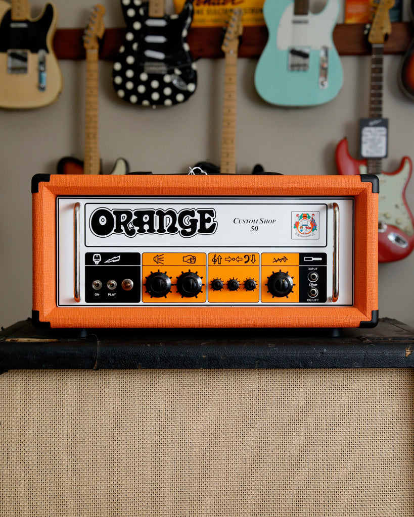 Orange Custom Shop 50 Hand-Wired 50-Watt Valve Amplifier Head Pre-Owned