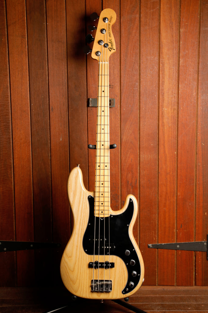 Fender American Deluxe Precision Bass Natural Ash Bass Guitar 2011 Pre-Owned