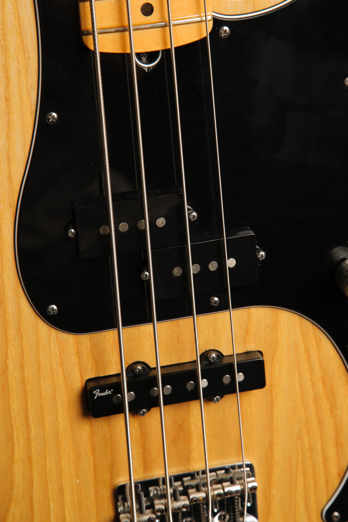 Fender American Deluxe Precision Bass Natural Ash Bass Guitar 2011 Pre-Owned