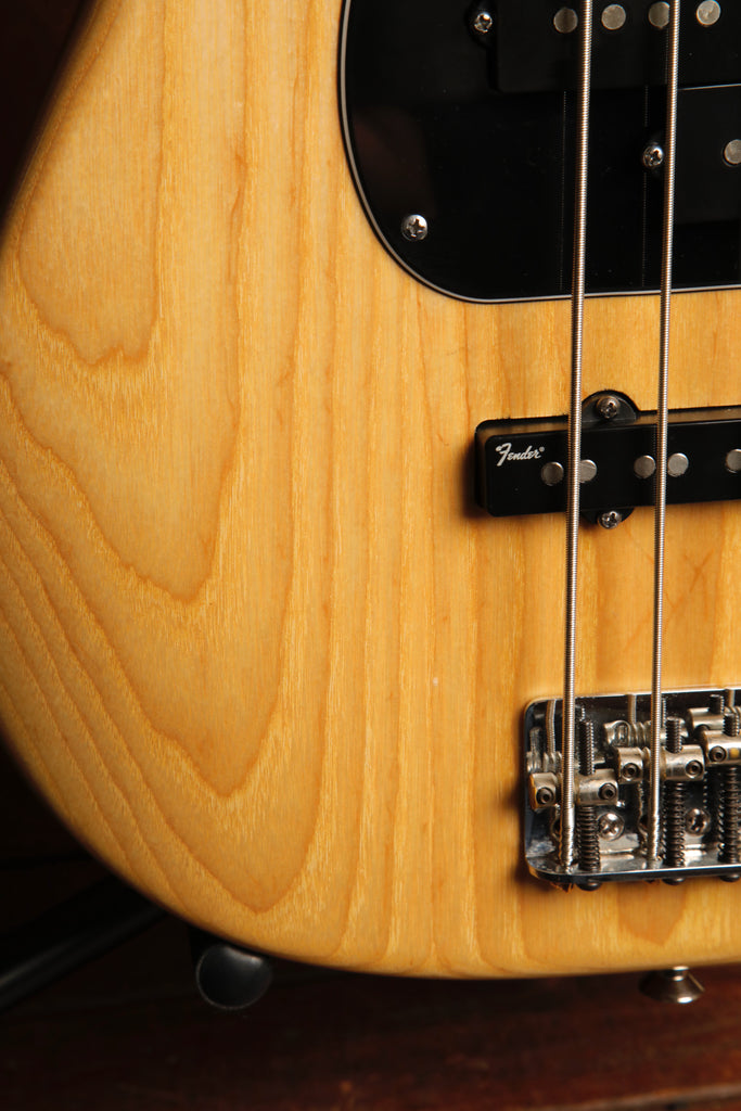 Fender American Deluxe Precision Bass Natural Ash Bass Guitar 2011 Pre-Owned