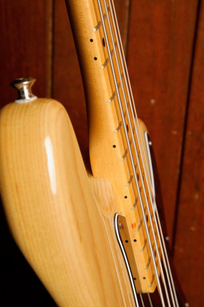 Fender American Deluxe Precision Bass Natural Ash Bass Guitar 2011 Pre-Owned