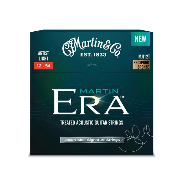 Martin Era Artist Light 12-54 Jason Isabell Signature Treated Acoustic Phosphor Bronze Guitar Strings