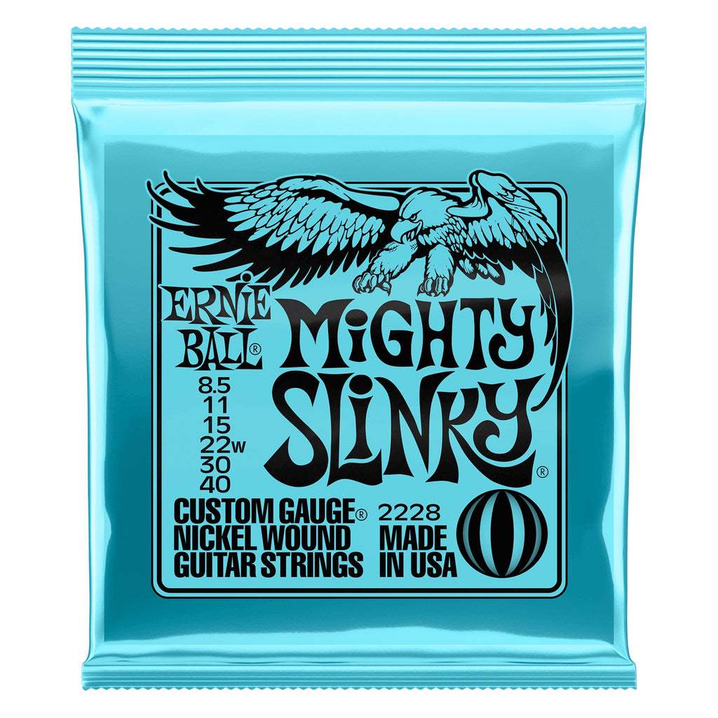 Ernie Ball 8.5-40 Nickel Mighty Slinky Electric Guitar Strings 2228
