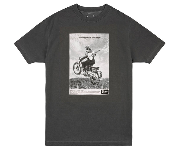 Fender Vintage Ad Tee, Motorcycle Rider