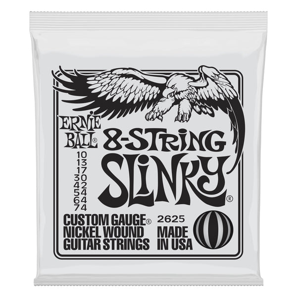 Ernie Ball 10-74 8-String Slinky Nickel Electric Guitar Strings 2625