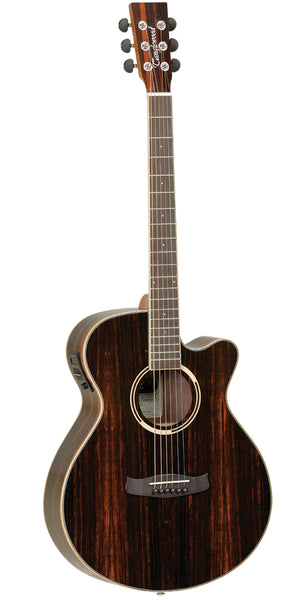 Tanglewood TDBTSFCEAEB Discovery Exotic Superfolk C/E All Ebony