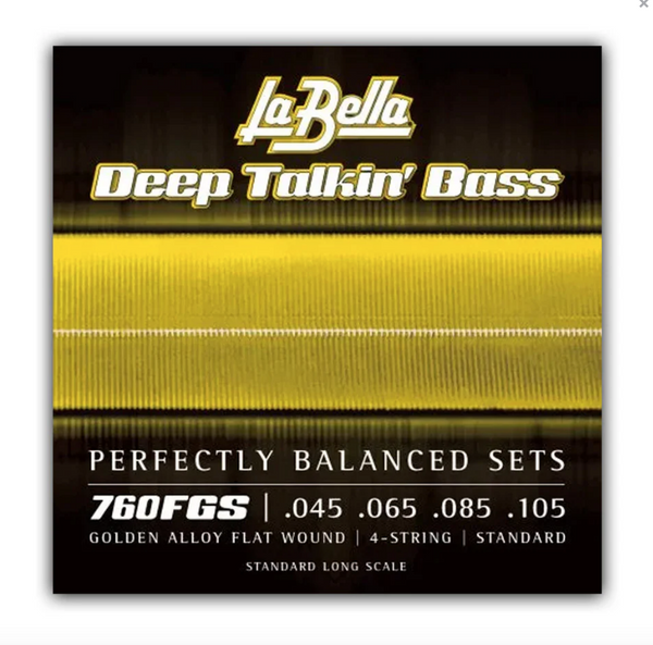 Labella 760FGS Deep Talkin’ Bass Gold Flatwound Strings