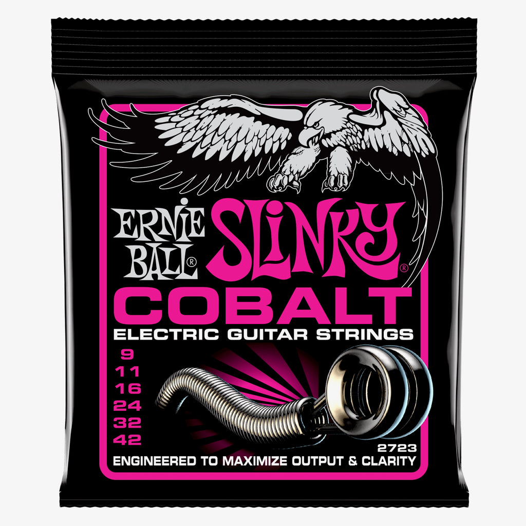 Ernie Ball 9-42 Cobalt Super Slinky Electric Guitar Strings 2723