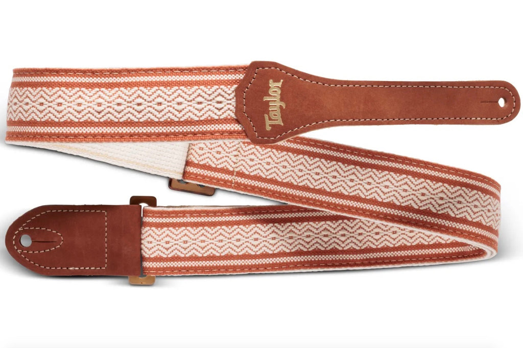 Taylor 2" Academy Amber Buckle Jacquard Cotton Strap - Brown