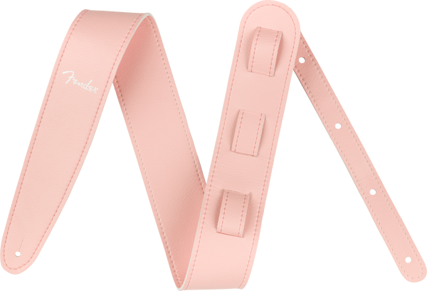 Fender Vegan Leather Strap Shell Pink