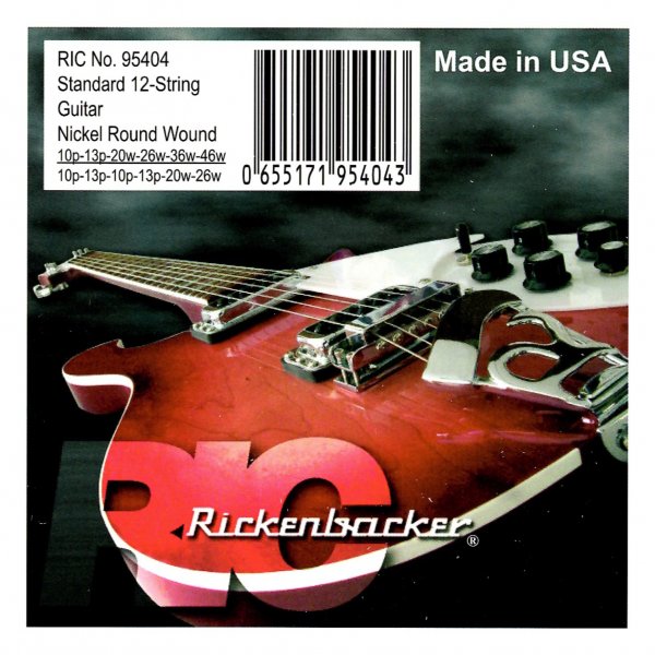 Rickenbacker Nickel Wound 12-String Electric Guitar Strings
