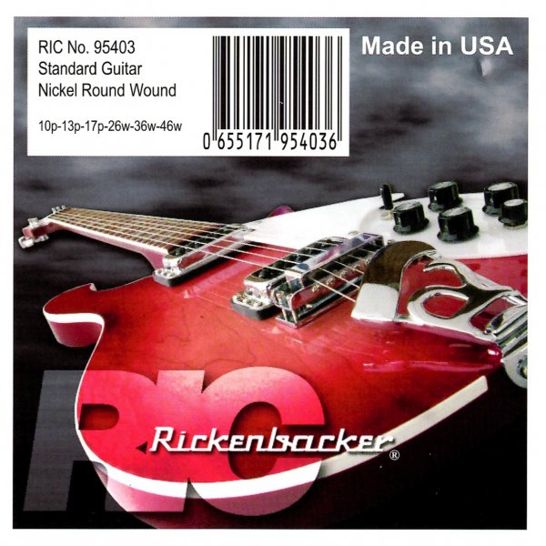 Rickenbacker Nickel Wound Electric Guitar Strings 10-46