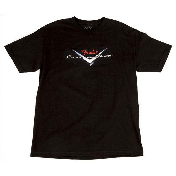 Fender Custom Shop Original Logo T-Shirt, Black