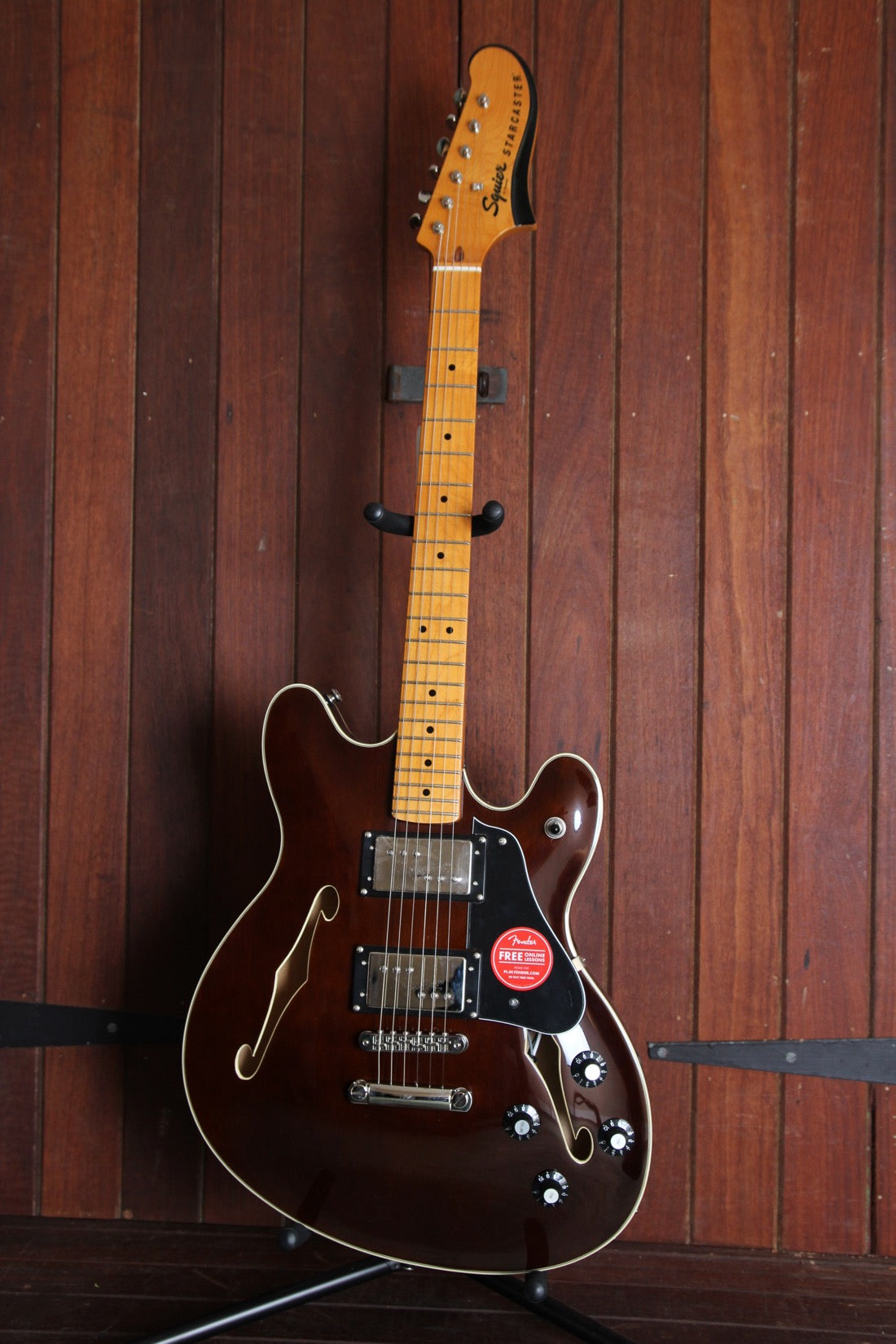 Squier on sale starcaster walnut