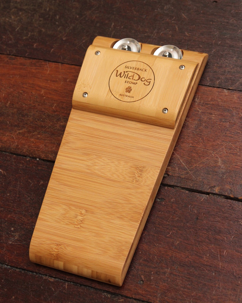 Wild Dog Silverback All Solid Bamboo Stompbox w/Jingles