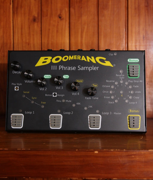 Boomerang Phrase Sampler III Looper Pedal