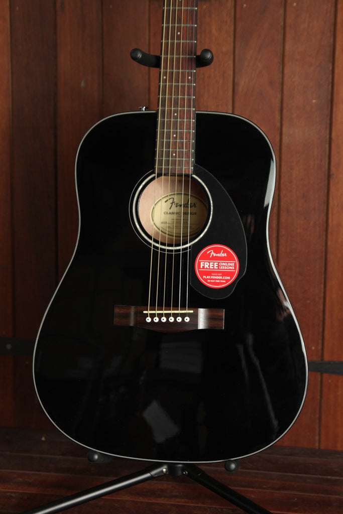 Fender CD-60S Solid Top Dreadnought Spruce Black