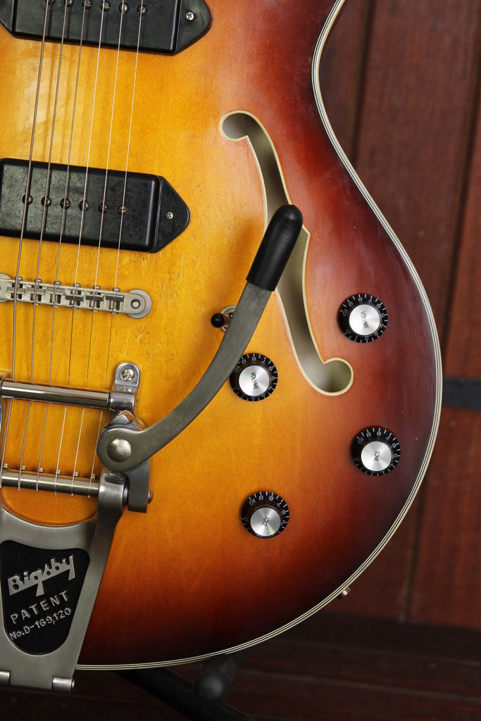 Eastman T64/V-GB Hollowbody Electric Guitar Gold Burst Aged