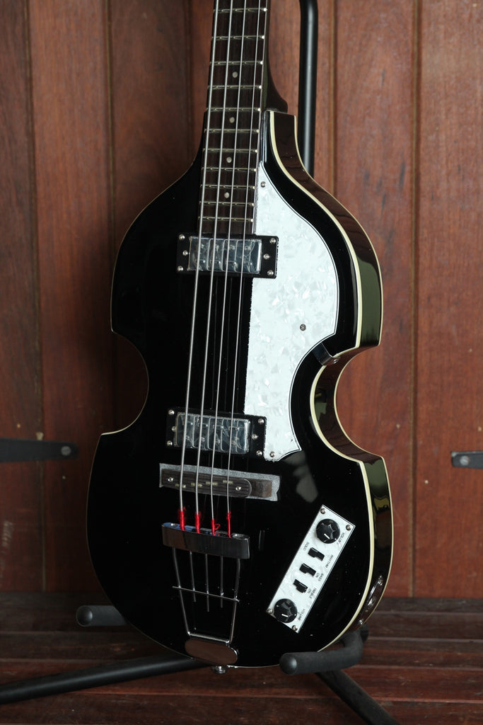 Hofner Ignition Series Violin Beatle Bass Black with Case