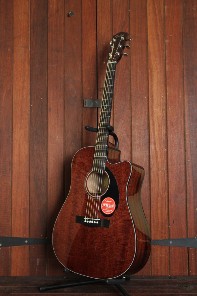 Fender CD-60SCE Solid Top Mahogany Dreadnought Acoustic-Electric Guitar