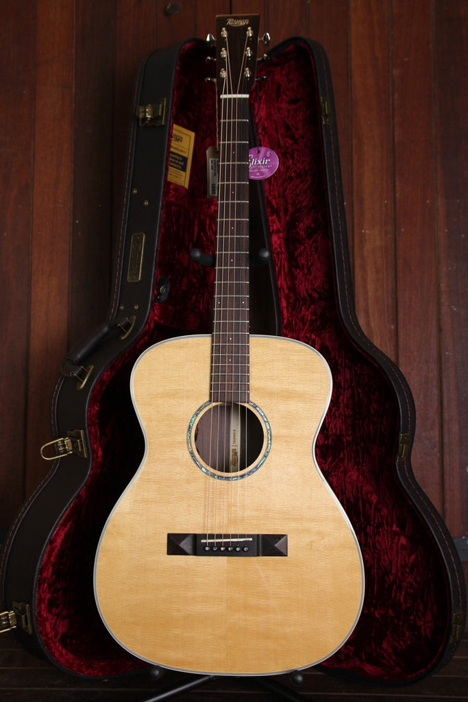 Tasman TA200O-E Acoustic-Electric Guitar with Case