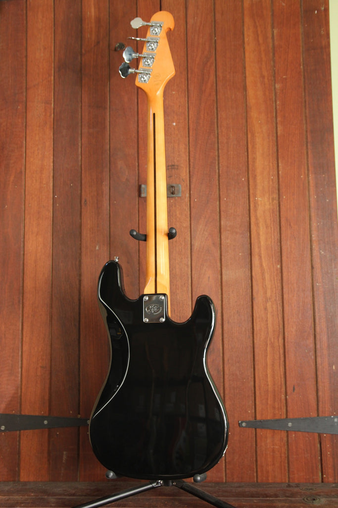 SX PB Bass Solidbody Electric Bass Guitar Black Left Handed