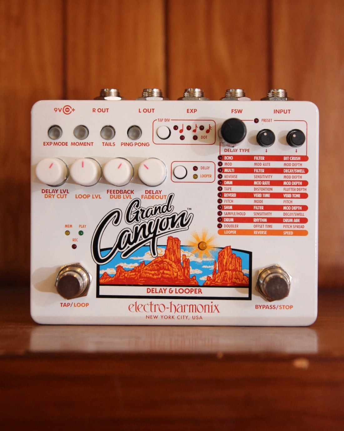 canyon looper pedal Electro-Harmonix Grand Canyon Delay Pedal | The Rock Inn, Perth