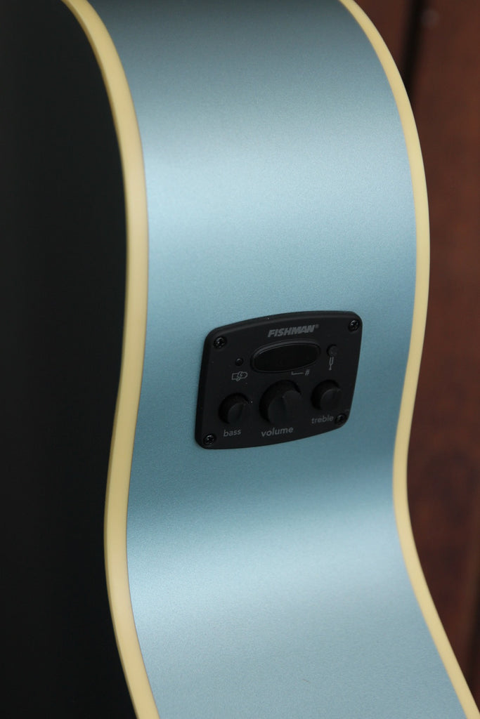Fender California Player Newporter Ice Blue Satin Acoustic-Electric Guitar