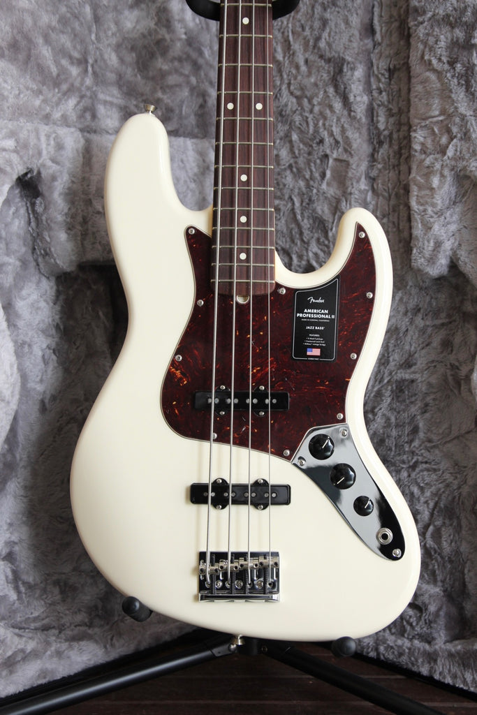 Fender American Professional II Jazz Bass Olympic White Rosewood