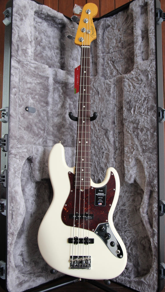Fender American Professional II Jazz Bass Olympic White Rosewood