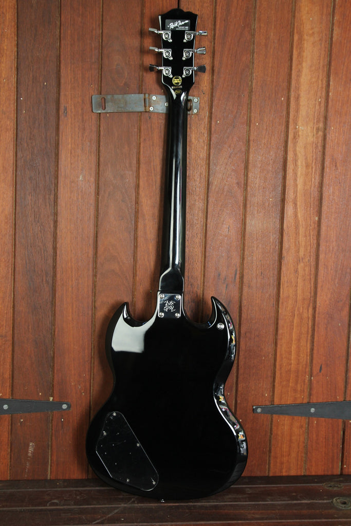 SX Vintage SG Style Electric Guitar Black - The Rock Inn - 4