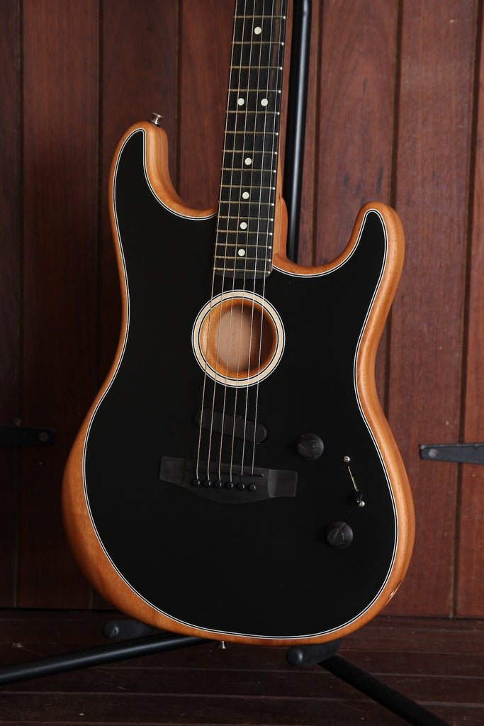 Fender American Acoustasonic Stratocaster Black Guitar