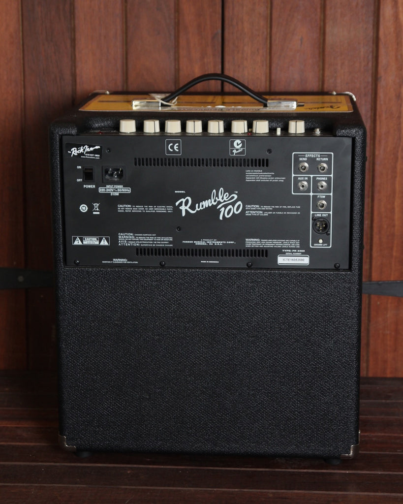 Fender Rumble 100 Bass Amplifier Combo