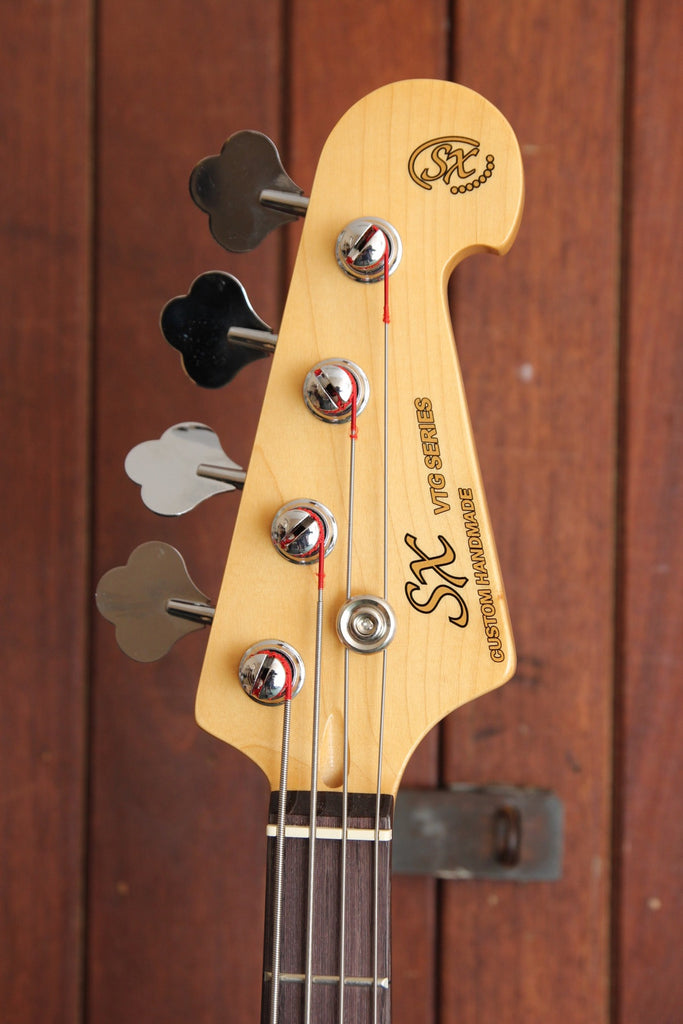 SX PB Bass 3/4 Size Solidbody Electric Bass Guitar Black