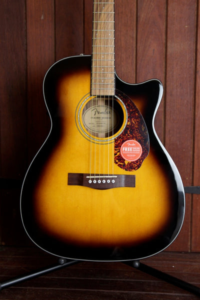Fender CC-140SCE Cutaway Concert Sunburst Acoustic-Electric Guitar