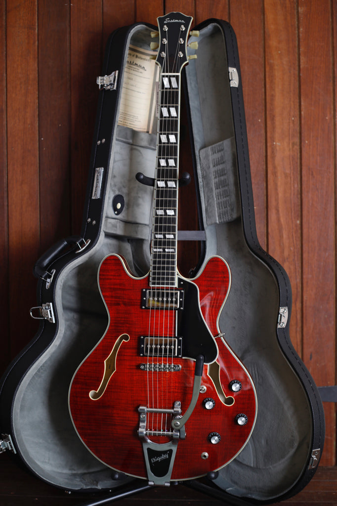 Eastman T486-B Semi-Hollow Bigsby Electric Guitar Classic